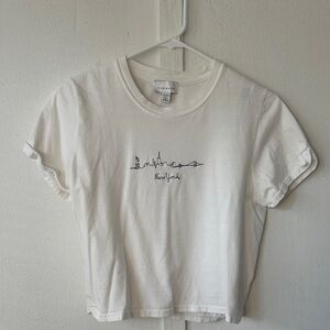 Topshop White New York Skyline Tee